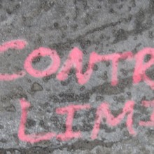 Contract Limit spraypainted on the ground