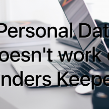 Personal Data Doesn't work on Finders Keepers